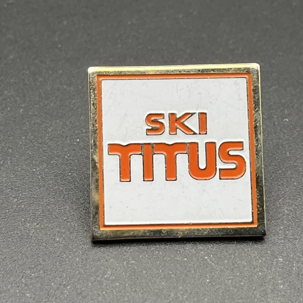 Ski Titus Mountain New York State Lapel Hat Pin